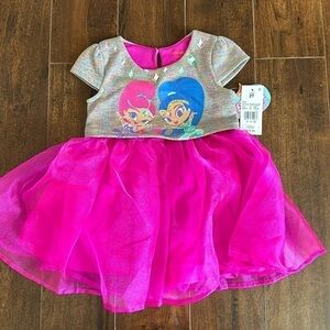NWT- Shimmer and Shine Pink tulle dress Toddler